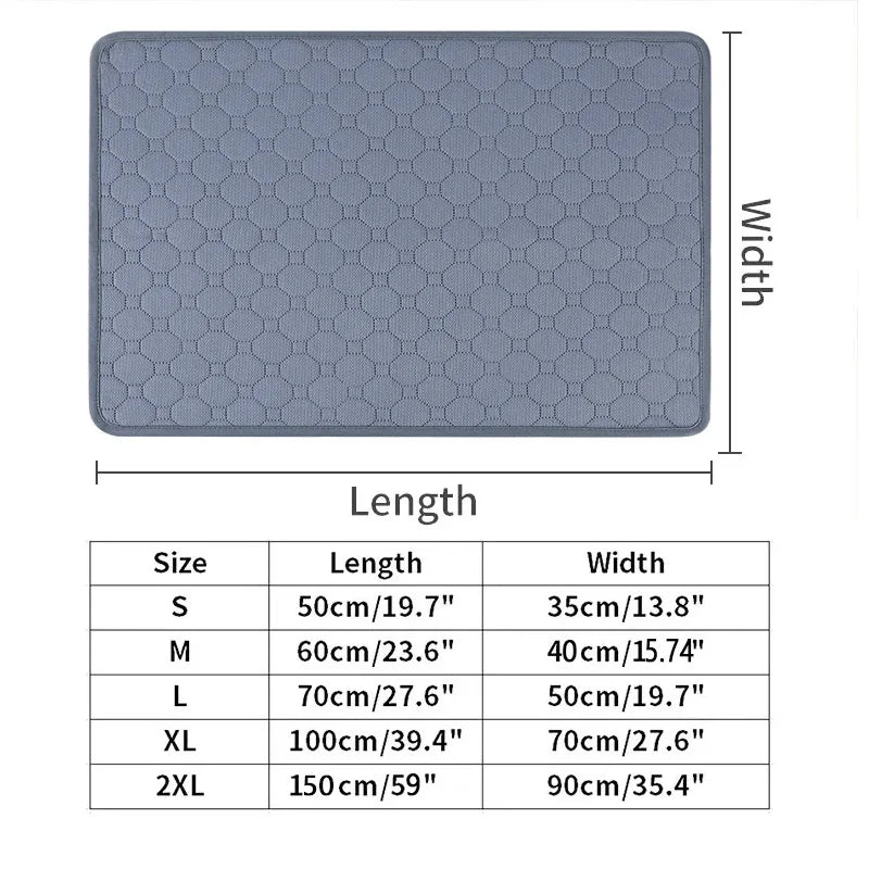 Dog Urine Pads Washable Reusable anti Slip Pet Pee Pad Puppy Training Pad Pet Bed Urine Mat for Car Seat Cover Pet Supplies